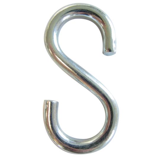 S-Haken, Stahl verzinkt, Ø 6 mm, Länge 60 mm-0