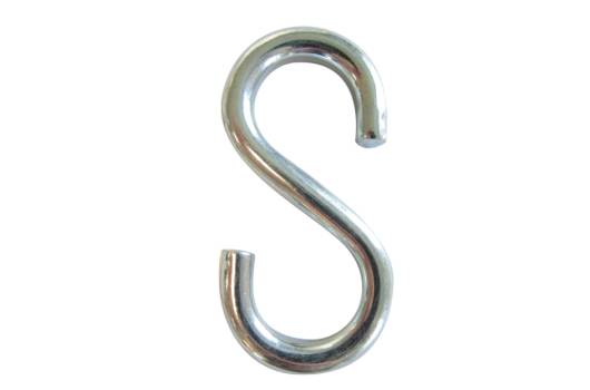 S-Haken, Stahl verzinkt, Ø 6 mm, Länge 60 mm-1