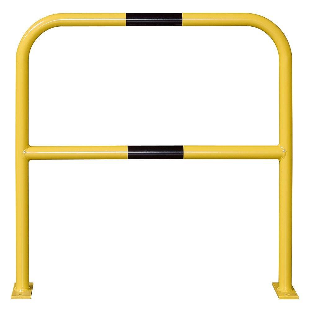 Schutzbügel, Stahl, Ø 48 mm, Inneneinsatz, gelb/schwarz, 1000 x 1000 mm (BxH)-0