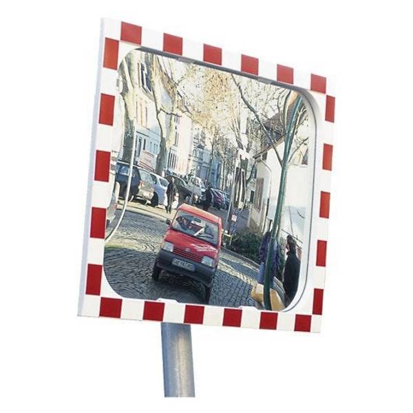 Verkehrsspiegel Diamond, Reflektorband, SEKURIT Sicherheitsglas, 600 x 400 mm