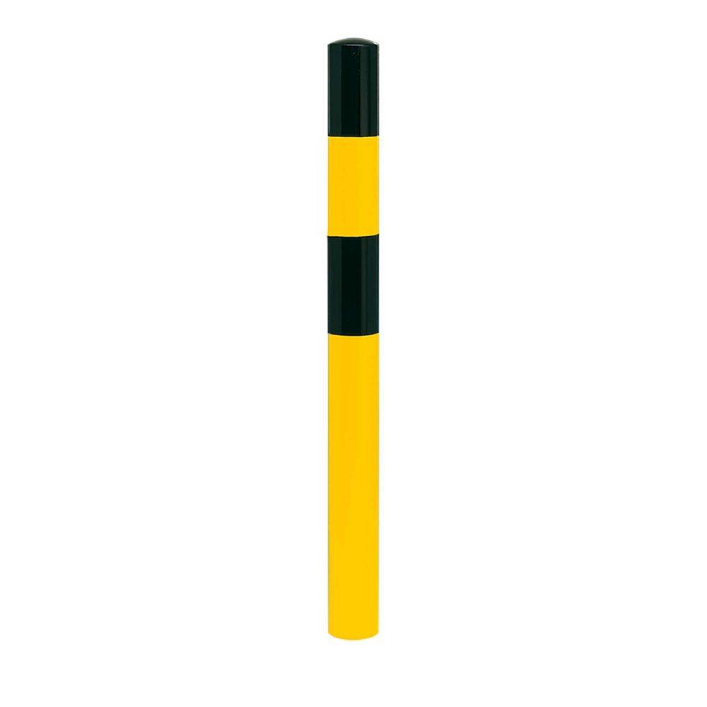 Rammschutzpoller MEDIUM, zum Einbetonieren, Gütestahl Ø 90 mm, gelb/schwarz, 1600 mm-0