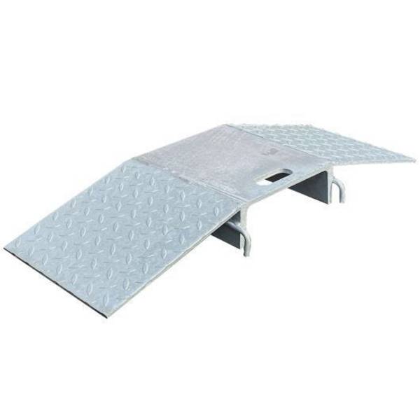 Schlauch- und Kabelbrücke aus Stahl, belastbar bis 40 t, für Schläuche Ø 80 mm