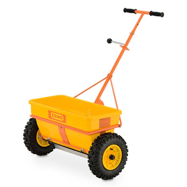 CEMO Kastenstreuer KS 35-E, für Streusalz, Splitt, Sand, Ölbindemittel, Saatgut, 35 Liter