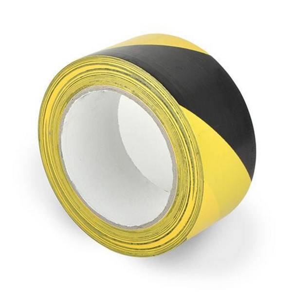 Standard Bodenmarkierungsband WT-5160, PVC, gelb/schwarz, 25 mm x 33 m