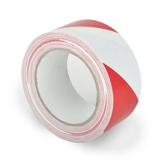 Standard Bodenmarkierungsband WT-5160, PVC, rot/weiß, 25 mm x 33 m-0