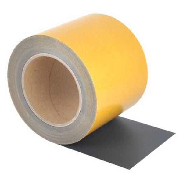 Überfahrbares Bodenmarkierungsband, WT-5125 PVC,selbstkl., dunkelgrau, Breite 100mm, 10m/Rolle