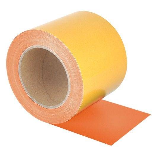 Überfahrbares Bodenmarkierungsband, WT-5125, PVC, selbstkl., orange, Breite 100 mm, 10 m/Rolle-0