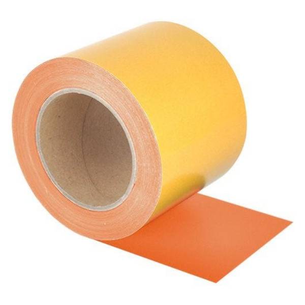 Überfahrbares Bodenmarkierungsband, WT-5125, PVC, selbstkl., orange, Breite 100 mm, 10 m/Rolle