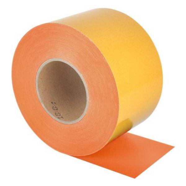 Überfahrbares Bodenmarkierungsband, WT-5125, PVC, selbstkl., orange, Breite 100 mm, 25 m/Rolle