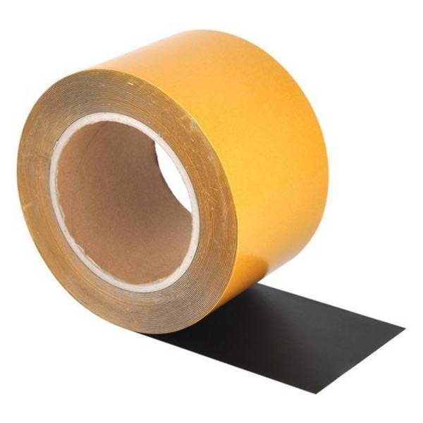 Überfahrbares Bodenmarkierungsband, WT-5125, PVC, selbstkl., schwarz, Breite 75 mm, 10 m/Rolle