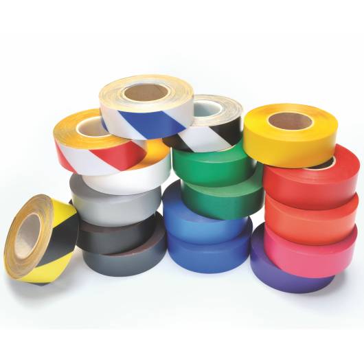 Überfahrbares Bodenmarkierungsband, WT-5125, PVC, selbstkl., weiß, Breite 75 mm, 10 m/Rolle-1