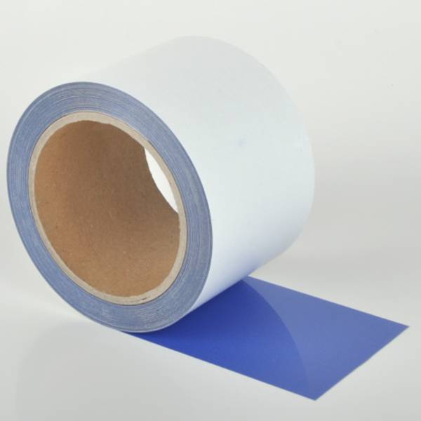 Bodenmarkierungsband chemikalienbeständig,  WT-5229, Polyester, blau, 100 mm, 15 m Rolle