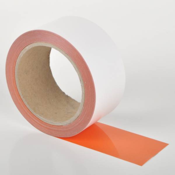 Bodenmarkierungsband chemikalienbeständig,  WT-5229, Polyester, orange, 50 mm, 15 m Rolle