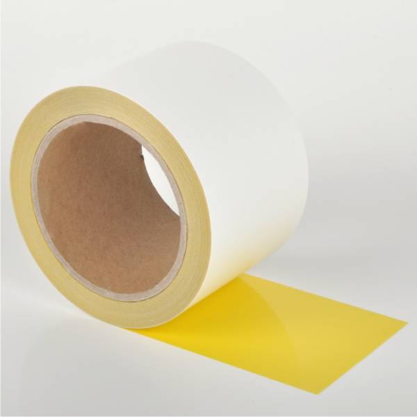 Bodenmarkierungsband, chemikalienbeständig, WT-5229, Polyester, gelb, 100 mm, 15 m Rolle