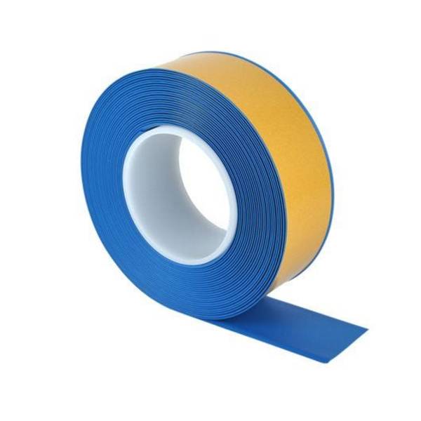 Bodenmarkierungsband mit abgeschrägten Rändern, WT-500, blau, Breite 100 mm, 25 m/Rolle