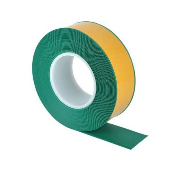 Bodenmarkierungsband mit abgeschrägten Rändern, WT-500, grün, Breite 75 mm, 25 m/Rolle