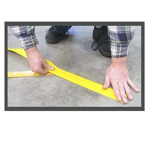 Bodenmarkierungsband mit abgeschrägten Rändern, WT-500, weiß, Breite 75 mm, 25 m/Rolle-3