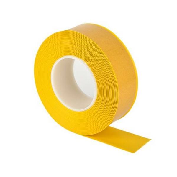 Bodenmarkierungsband mit abgeschrägten Rändern, WT-500, gelb, Breite 75 mm, 10 m/Rolle