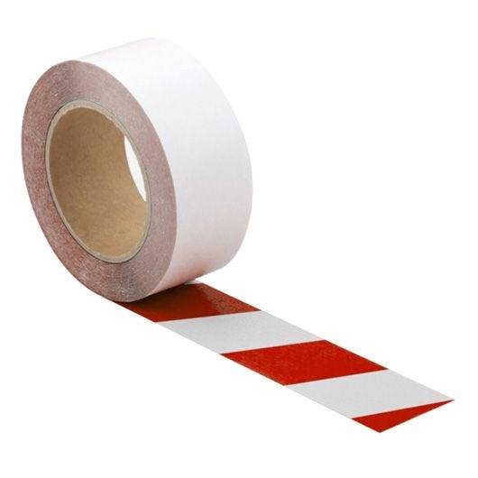 Antirutschband WT-5420, R11, Kleber ablösbar, rot/weiß, 50 mm x 10 m-0