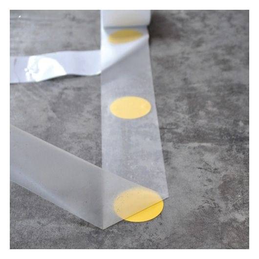 Punkte zur Bodenmarkierung, auf Montagefolie, PVC, blau, Ø 50 mm, 25 m/Rolle-2