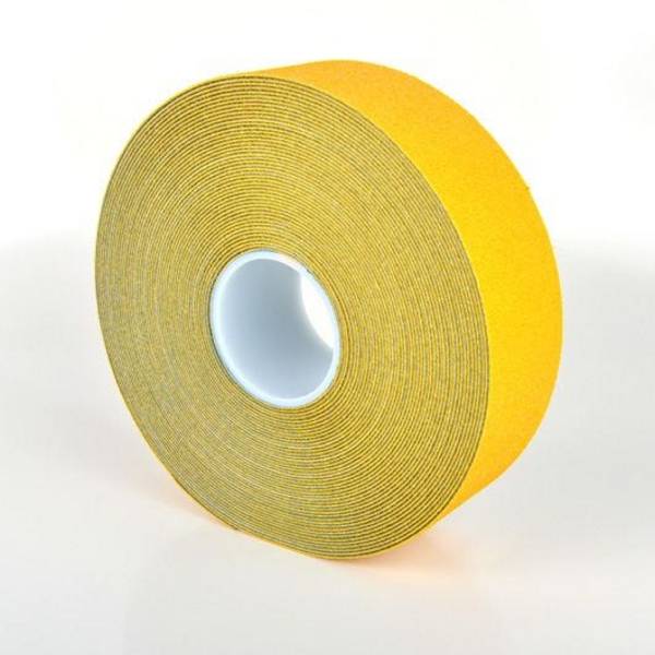 reflektierendes Bodenmarkierungsband Antirutsch WT-5845, R11, Außenanwendung, gelb, Breite 75 mm