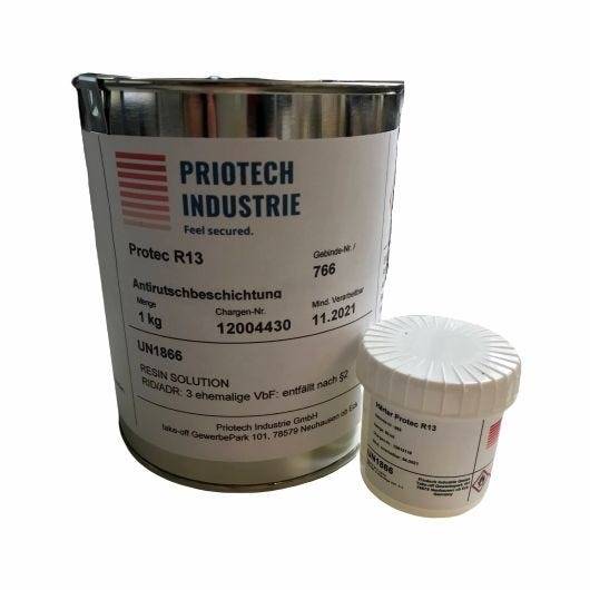 Antirutschbeschichtung Protec TWO, Rutschhemmung R13, anthrazit, 1 kg-0