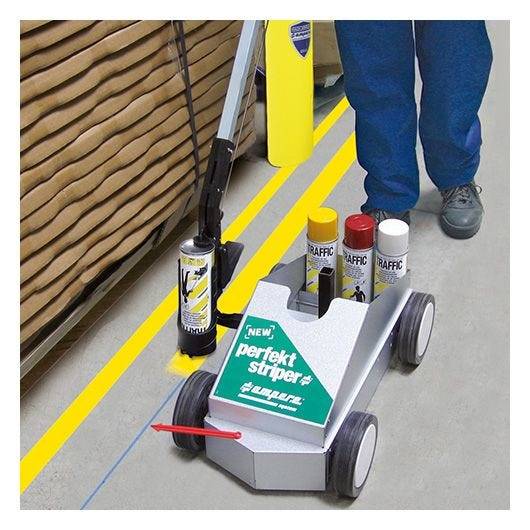 a.m.p.e.r.e. Bodenmarkiergerät New Perfekt Striper®, Set für Linienmarkierungen 3-10 cm-4