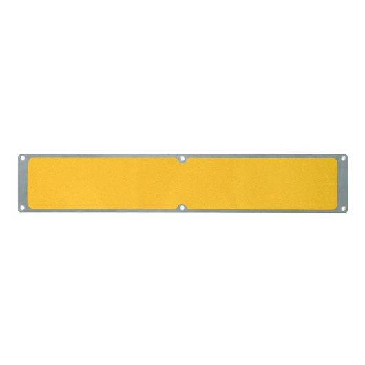 Aluminiumplatte mit m²-Antirutschbelag Universal, R13, gelb, 114 x 635 mm-0