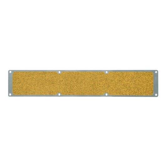 Aluminiumplatte mit m²-Antirutschbelag Public, grob, R13, gelb public, 114 x 1000 mm-0