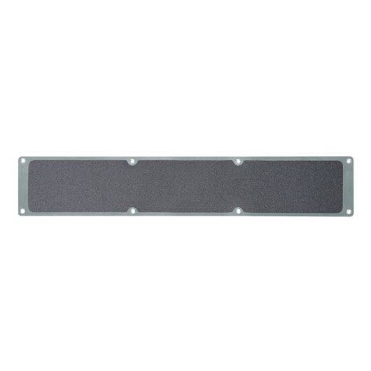 Aluminiumplatte mit m²-Antirutschbelag Universal, R13, grau, 114 x 1000 mm-0