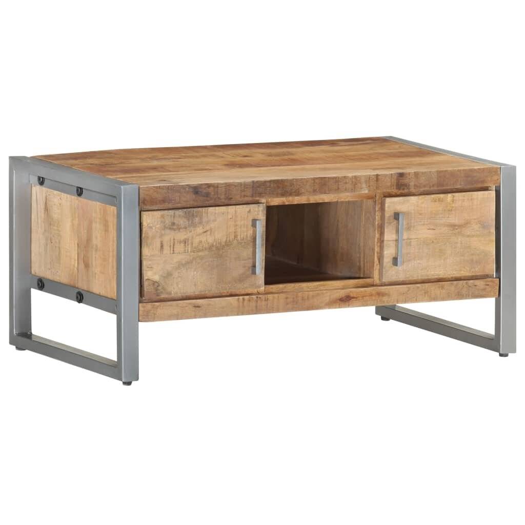 Symbolbild für Couchtisch 95x50x40 cm Raues Mangoholz
