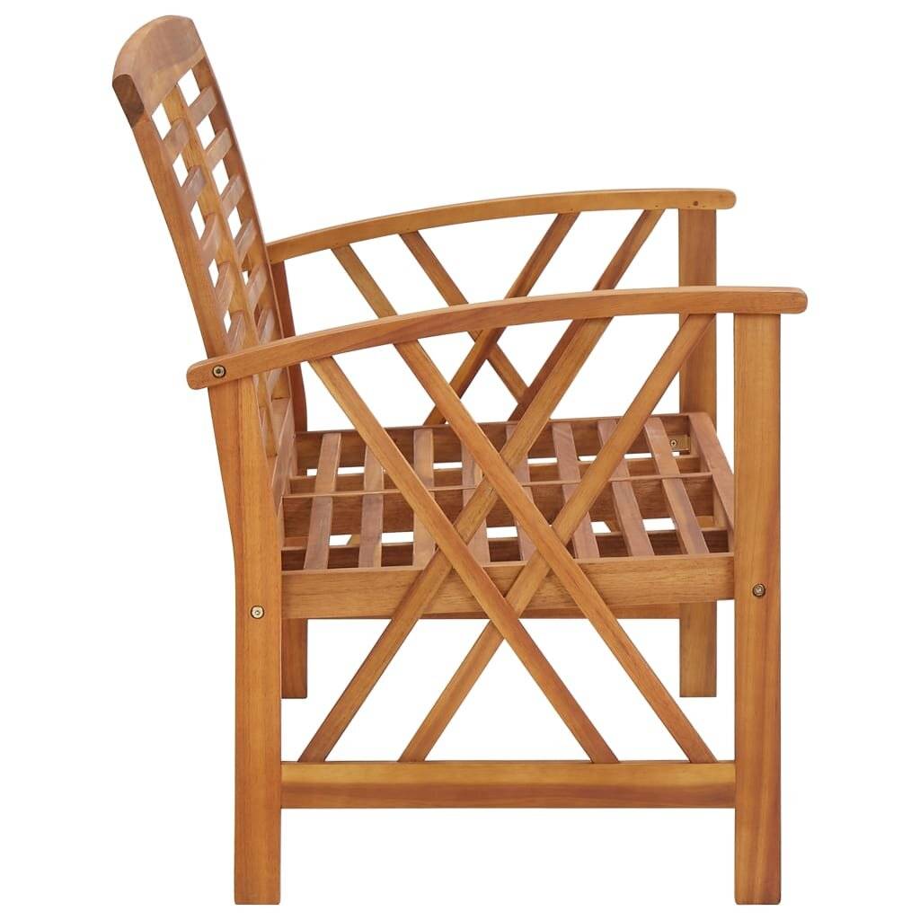 3-tlg. Garten-Lounge-Set Massivholz Akazie-4