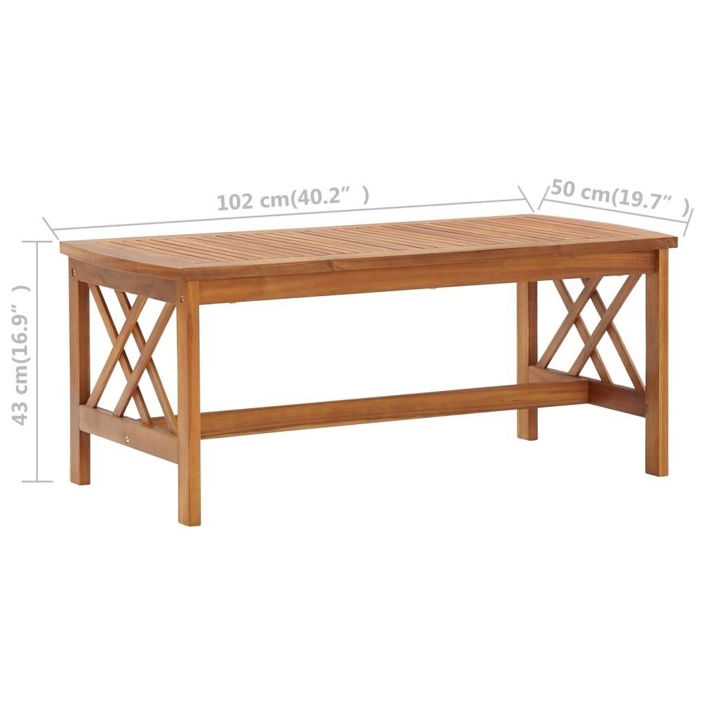 Symbolbild für 3-tlg. Garten-Lounge-Set Massivholz Akazie