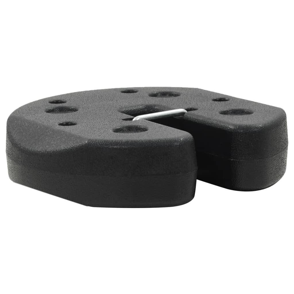 Pavillon-Gewichtsplatten 4 Stk. Schwarz 220 x 30 mm Beton-3