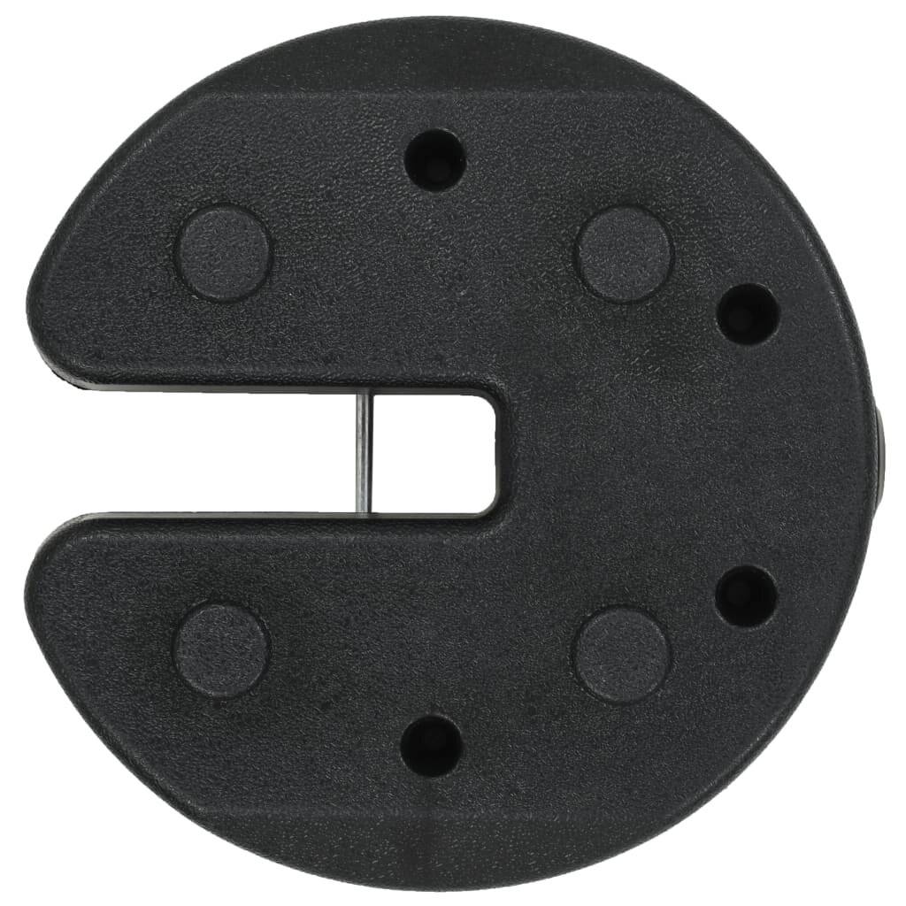 Pavillon-Gewichtsplatten 4 Stk. Schwarz 220 x 30 mm Beton-4