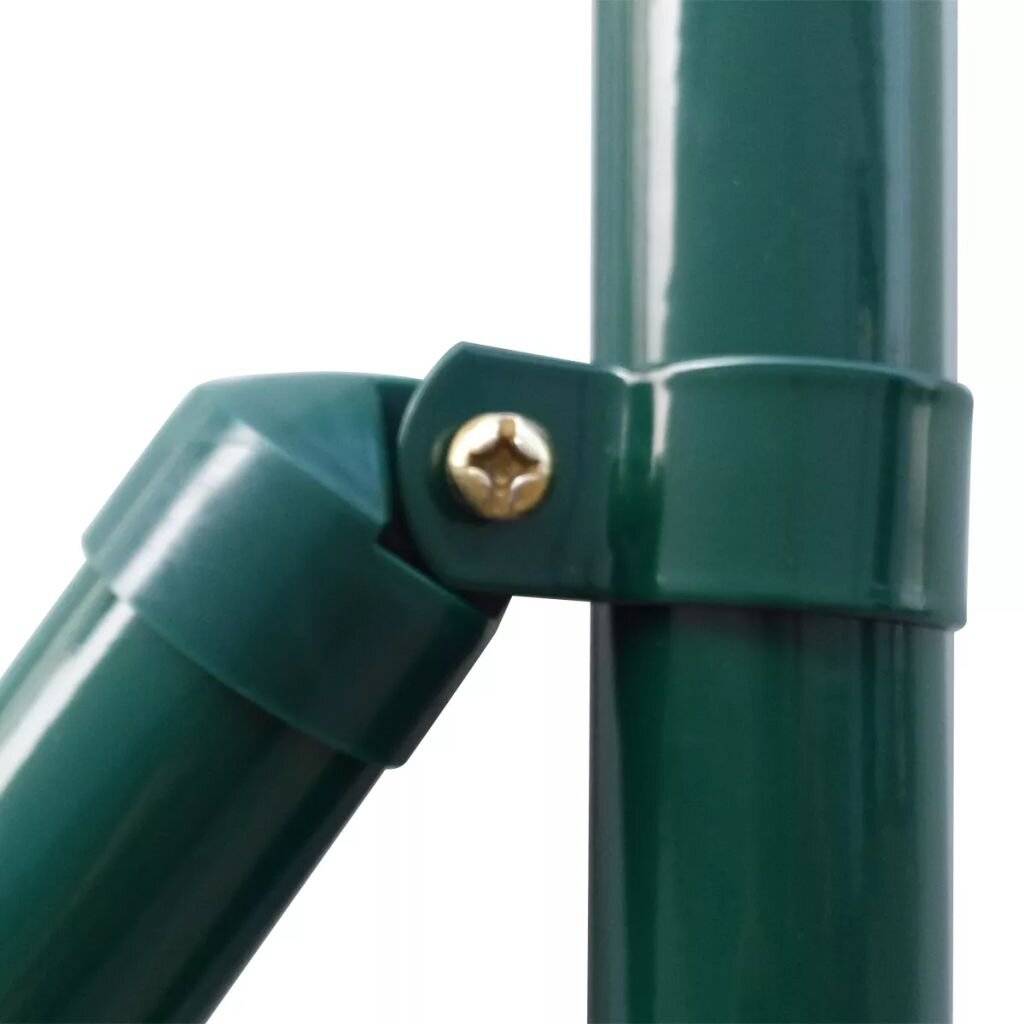 Eurozaun-Set 25 x 1 m Stahl Grün-1