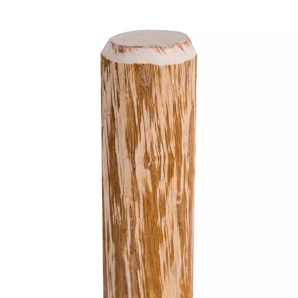 Angespitzter Holz-Zaunpfahl 4 Stk. Haselnussholz 120 cm-2