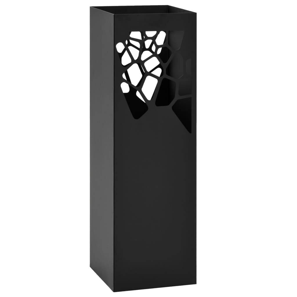 vidaXL Regenschirmständer Steinen-Design Stahl Schwarz-5