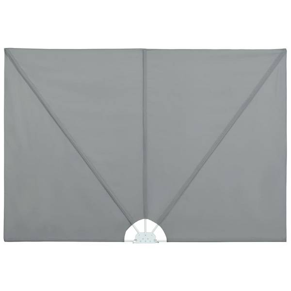 Garten-Sonnendach Zusammenklappbar 300 x 150 cm Grau