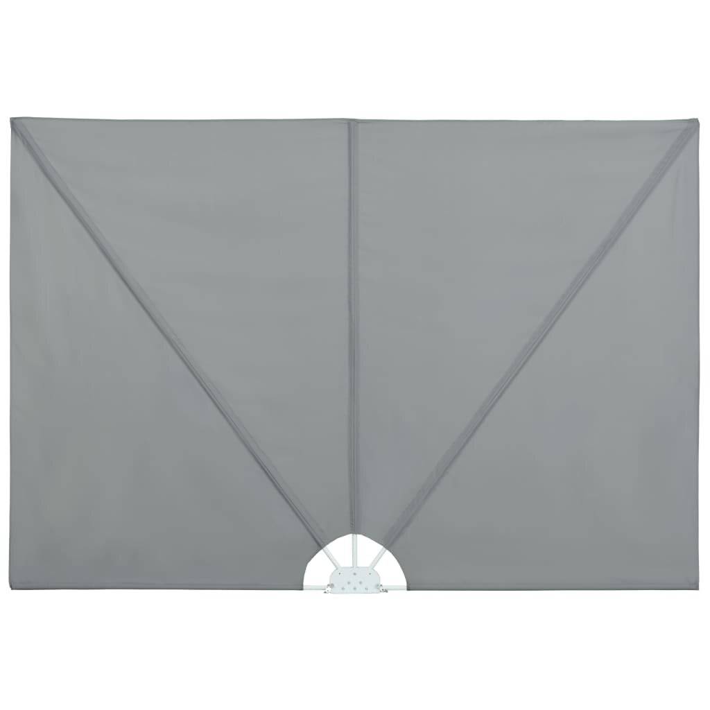 Garten-Sonnendach Zusammenklappbar 300 x 150 cm Grau-0