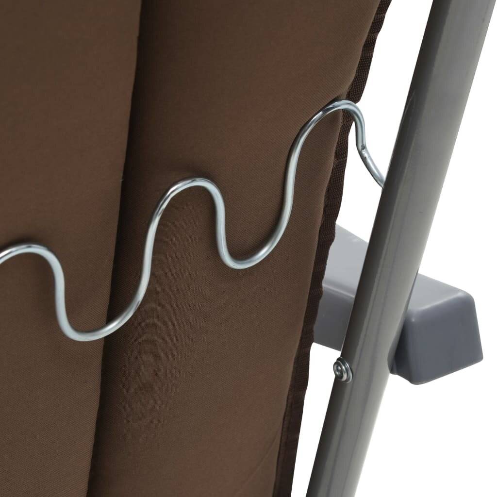 Symbolbild für Klappbare Gartenstühle mit Auflagen 2 Stk. Braun