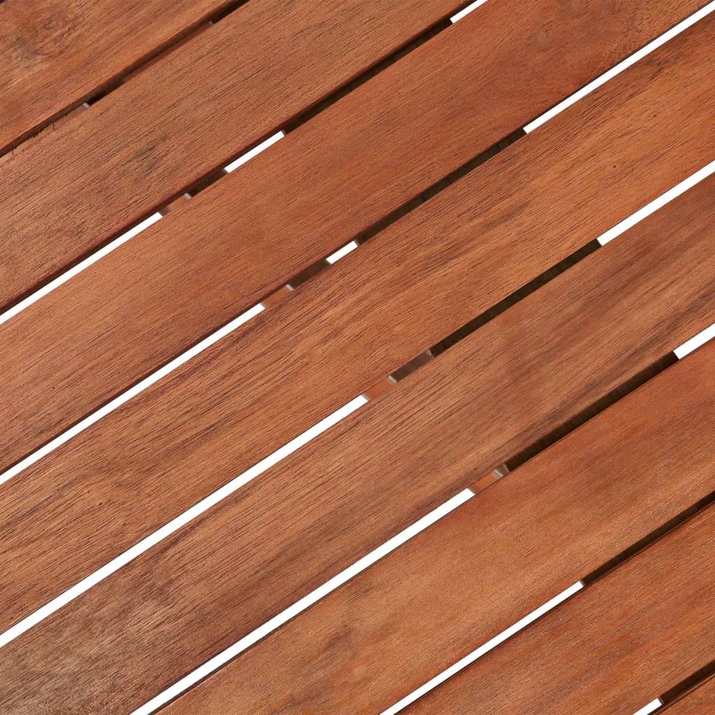 vidaXL Gartentisch 120x70x74 cm Akazie Massivholz-6