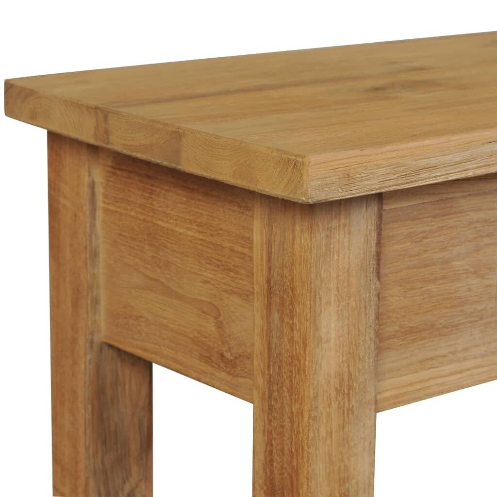 Flurbank Teak Massiv 90 x 30 x 40 cm-5
