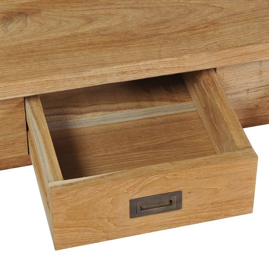 Flurbank Teak Massiv 90 x 30 x 40 cm-4