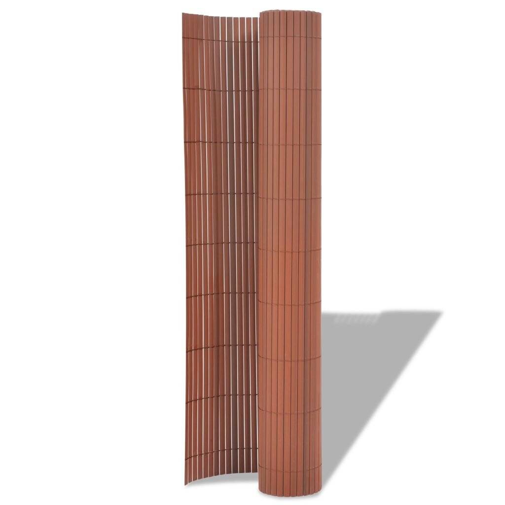 Gartenzaun Doppelseitig 90 x 500 cm Braun-1