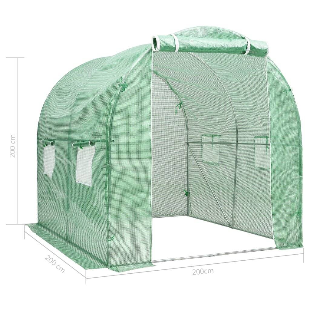 Symbolbild für vidaXL Gewächshaus 4 m² 2x2x2 m