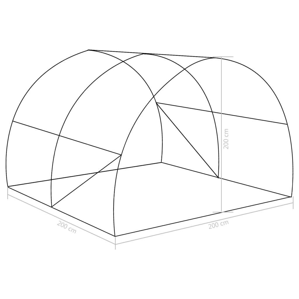 Symbolbild für vidaXL Gewächshaus 4 m² 2x2x2 m