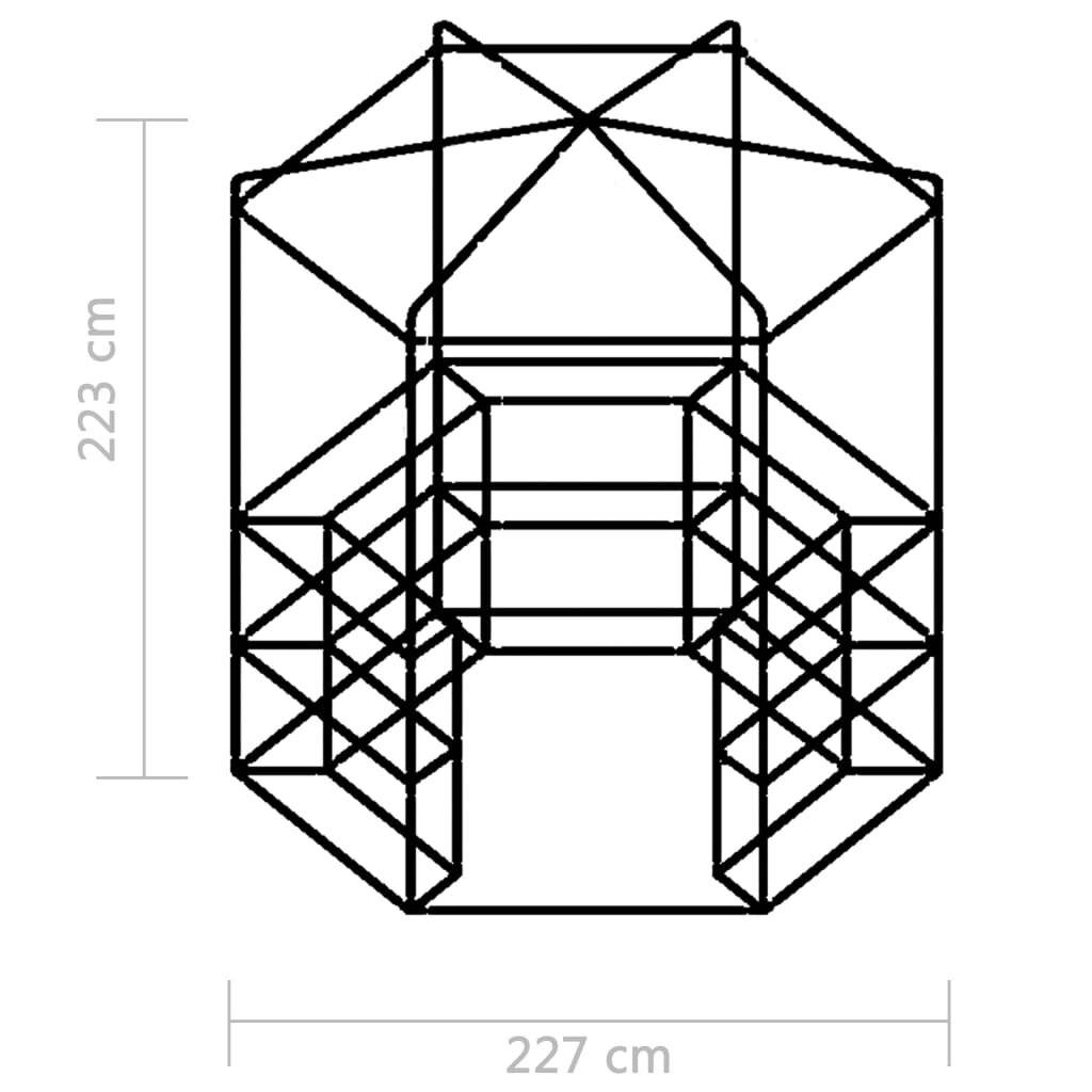 Symbolbild für vidaXL Gewächshaus mit Ablagen Stahl 227x223 cm