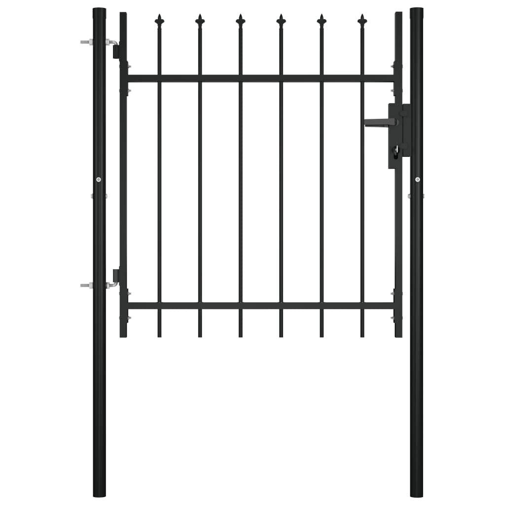vidaXL Tür- und Zauntor BOXTEL mit Speerspitze 100x75 cm-5