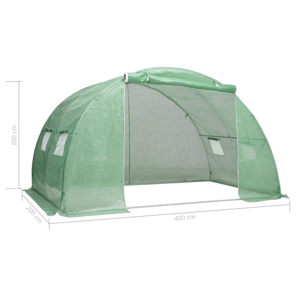 Symbolbild für Gewächshaus 8 m² 2×4×2 m